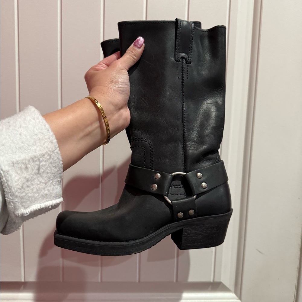 ❌SOLD❌ Combat Moto Boots with Harness Strap